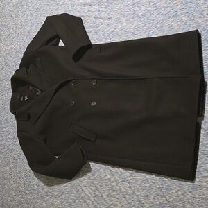 Forever 21 Women's Oversized Twill Trench Coat Black Size L